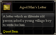 Aged Man's Letter
